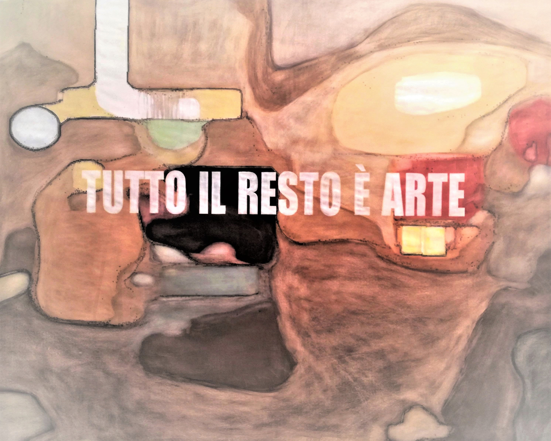 2020 Tutto il resto é arte  150 cm x  130 cm opera su carta  